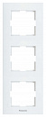 Рамка Panasonic Karre Plus WKTF08132WH-RU 3x вертикальный монтаж пластик белый (упак.:1шт)