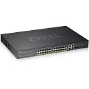 Коммутатор ZYXEL GS192024HPV2-EU0101F Гибридный Smart PoE+ NebulaFlex GS1920-24HPv2, 24xGE PoE+, 4xCombo (SFP/RJ-45), бюджет PoE 375 Вт, автономное/об