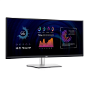 Монитор Dell 34" P3424WE Curved S/BK(IPS;21:9;3440x1440x60Hz;300cd/m2;1000:1;5ms;178/178;1.07bill;DP1.2(HDCP2.3),HDMI2.3,Type-C,5xUSB 3.2(Gen1);RJ