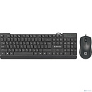 Defender Клавиатура + мышь York C-777 RU [45779] {Проводной набор,черный,мультимедиа}