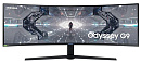ЖК монитор SAMSUNG Odyssey G9 49" Gaming/Curved Panel VA 5120x1440 32:9 240Hz 1 мс Swivel Height adjustable Наклон Цвет черный LC49G95TSSIXCI