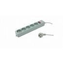 PC PET Сетевой фильтр AP01006-1.8-G 1.8м (5 розеток, EURO, EURO/RUS), серый {619889}
