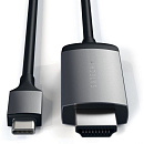 Satechi [ST-CHDMIM] Кабель USB Type-C to HDMI 4K. Поддержка разрешения 4K. Длина 1,8 м. Цвет серый космос. [ST-CHDMIM]