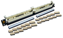 100-парный 110 кросс LANMASTER 19" 1U, блоки в комплекте