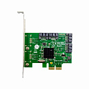 ORIENT M9230RS4, Контроллер PCI-Ex4 v2.0, SATA3.0 RAID 6Gb/s, 4-port int, RAID 0/1/10/HyperDuo, Marvell 88SE9230 chipset (33293)