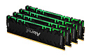 Память оперативная/ Kingston 128GB 3600MHz DDR4 CL18 DIMM (Kit of 4) FURY Renegade RGB