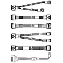 Комплектующие корпусов Lenovo ThinkSystem SR650 V3 2.5" Chassis Front BP1 SAS/SATA Cable Kit