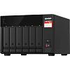 qnap tvs-675-8g сетевое хранилище без дисков smb nas, 6-tray w/o hdd, 2xm.2 ssd slot, 1xhdmi-port. cpu 8-core 64-bit x86 kx-u6580 2.5 ghz , 8gb ddr4 (