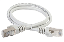 ITK Коммутационный шнур (патч-корд), кат.6A S/FTP, LSZH, 1м, серый