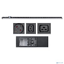Cabeus PDU-32-10S-10C19-8C13-B-T Блок розеток для 19" шкафов, вертикальный, 10 розеток Schuko, 10 розеток IEC 320 C19, 8 розеток IEC 320 C13, 32А, авт