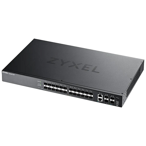 Коммутатор ZYXEL Коммутатор/ XGS2220-30F L3 Access switch , rack 19", 24xSFP, 2xRJ-45: 1/2.5/5/10G, 4xSFP+, standalone/cloud management
