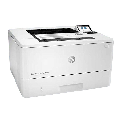 Принтер HP LaserJet Enterprise M406dn A4, лазерный, черно-белый, 40стр/мин, 1200dpi, 800МГц, 1024Мб, 350+100, AirPrint/USB/Ethernet , 3000стр/картрид