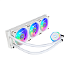 Система охлаждения/ Cooler Master MasterLiquid PL360 Flux White Edition (280W, 360mm, ARGB, fans:3x120mm/72.37CFM/32dBa/2300rpm, 1700/1200/115X/2066