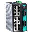 Коммутатор 14 x 10/100BaseTX, 2 x 100BaseFX (одномодовое оптоволокно), разъем SC, с расширенным диапазоном температур