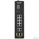 D-Link DIS-200G-12S/A1A PROJ Промышленный управляемый коммутатор 2 уровня с 10 портами 10/100/1000Base-T и 2 портами 1000Base-X SFP