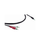Кабель 3.5mm Audio на 2 RCA (Вилка - Вилки), 4,6 м