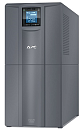 ИБП APC Smart-UPS C 3000VA/2100W, 230V, Line-Interactive, Out: 220-240V 6xC13/1xC19, LCD, Gray, 1 year warranty, No CD/cables