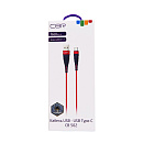 Кабель CBR CB 502 Red, USB to Type-C, 2,1 А, 1 м, цветная коробка