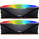 Оперативная память Apacer DDR4 32GB 3200MHz DIMM NOX RGB Black Gaming Memory (PC4-25600) CL16 1.35V Kit (2x16GB) Intel XMP 2.0, Heat Sink (Retail)