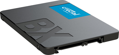 Твердотельный накопитель Crucial SSD BX500, 240GB, 2.5" 7mm, SATA3, 3D TLC, R/W 540/500MB/s, IOPs 84 000/90 000, TBW 80, DWPD 0.3 (3 года)