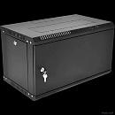 ЦМО Шкаф телекоммуникационный настенный разборный ЭКОНОМ 6U (600 x 350) дверь металл, цвет черный (ШРН-Э-6.350.1-9005)