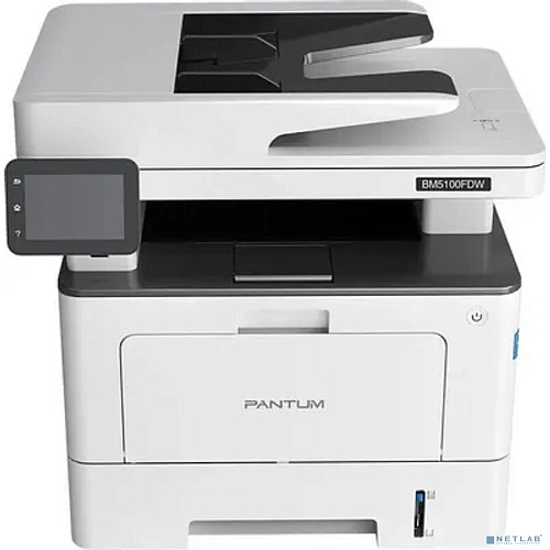 Pantum BM5100FDW МФУ лазерное ЧБ, A4, C/P/S, факс, дуплекс, 40стр/мин, 1200x1200 dpi, 512 MB RAM, ADF50, лоток 250 листов, USB, LAN, WiFi, старт.картр