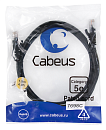 Патч-корд U/UTP, категория 5е Cabeus PC-UTP-RJ45-Cat.5e-1.5m-BK-LSZH Патч-корд U/UTP, категория 5е, 2xRJ45/8p8c, неэкранированный, черный, LSZH, 1.5м