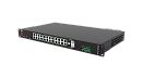 Управляемый коммутатор в стойку 19" c 2 Combo-портами (10/100/1000BaseTX или 100/1000BaseSFP), 24 портами 10/100/1000BaseTX, два блока питания 220 В п
