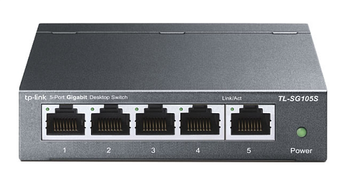 TP-Link TL-SG105S, 5-портовый 10/100/1000 Мбит/с настольный коммутатор