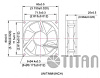 Вентилятор Titan DCF-8025L12S 80x80mm 3-pin 25dB Ret