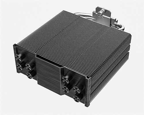 Кулер для процессора ID-COOLING SE-214-XT DF LGA1700/1200/115X/AM4 (16шт/кор, TDP 180W, PWM, 4 тепл.трубки прямого контакта, FAN 120mm, ARGB) RET
