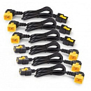 Кабель электрический AP8716R Power Cord Kit (6 ea), Locking, C19 to C20 (90 Degree), 1.8m
