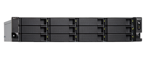 Система хранения данных QNAP ENTERPRISE 2U/18bay QC 2,6GhzCPU/32Gb(up128)/upto 274HDD with TL-R1620Sep/SATA(3,5" 2,5")/2xUSB/3xExp.slot/4x2,5Gb 2x10Gb