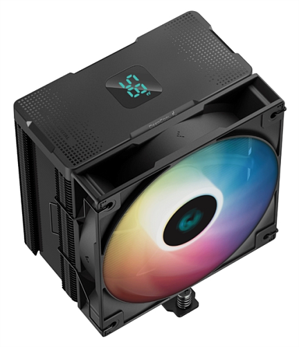 Кулер для процессора DEEPCOOL AG500 DIGITAL ARGB LGA1700/1200/115X/AM5/AM4 (9шт/кор, TDP 240W, PWM, ARGB Fan 120mm, 5 тепл. трубок) RET