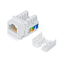 Вставка Keystone Cabeus KJ-RJ45-Cat.5e-90 Keystone Jack RJ-45, категория 5e, заделка тип 110, белая