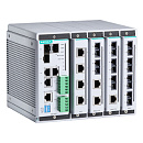Шасси коммутатора - 3 Combo Gigabit порта (10/100/1000BaseTX или 100/1000BaseSFP), 4 слота для модулей Fast Ethernet (до 16 портов 10/100BaseTX и/или