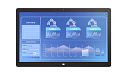 Промышленный монитор DM2-W238K Проекционно-ёмкостный сенсорный экран 23.8" (16:9), антибликовое покрытие, Anti-UV покрытие. Пылевлагозащита передней п
