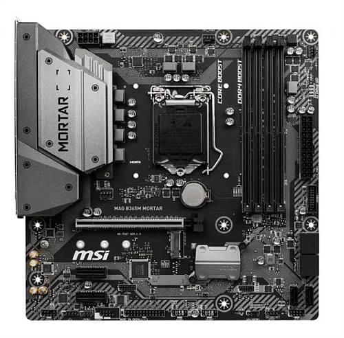MSI MAG B365M MORTAR LGA 1151-v2, B365, 4xDDR4, 1xPCI-Ex16, 7.1, Micro-ATX