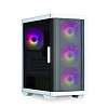 корпус ZALMAN M4 White, MATX, WHITE, WINDOW, 1xCombo (3.5'' or 2.5''), 1x3.5", 2x2.5", 1xUSB2.0, 2xUSB3.0, FRONT 3x120mm ARGB, REAR 1x120mm ARGB