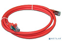 Патч-корд LANMASTER LSZH FTP кат.6, 1.0 м, красный
