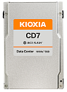 KIOXIA Enterprise SSD 2,5"(SFF/U.2), CD7-R, 3840GB, NVMe 1.4/PCIe 4.0 1x4, R6650/W3200MB/s, IOPS(R4K) 1100K/180K, MTTF 2,5M, 1DWPD/5Y (Read Intensive)