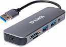 Разветвитель USB 3.0 D-Link DUB-1325/A1A 2порт. серый
