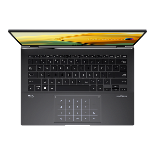ASUS Zenbook 14 OLED UM3402YA-KM176W AMD R5-5625U/8b LPDDR4X/512GB SSD/14", WQXGA+ (2880 x 1800)/WiFi6E//Windows 11 Home ENG/1.39Kg/Jade Black/RU_EN_K