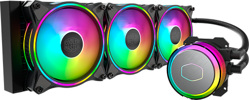 Система охлаждения/ Cooler Master MasterLiquid ML360 Illusion (250W, 360mm, ARGB, fans: 3x120mm/47.2CFM/30dBa/1800rpm, 1700/1200/115X/2066/2011-V3