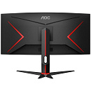 LCD AOC 34" CU34G2 Black-Red {VA curved 3440x1440 100Hz 1ms 178/178 300cd 80M:1 2xHDMI2.0 DisplayPort}