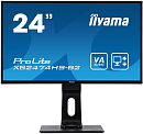 23,6" Iiyama ProLite XB2474HS-B2 1920x1080 75Гц VA LED 16:9 4ms VGA HDMI DP 80M:1 3000:1 178/178 250cd HAS Pivot Tilt Swivel Speakers Black