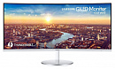 Монитор Samsung 34" C34J791WTR белый VA LED 4ms 21:9 HDMI M/M полуматовая HAS 3000:1 300cd 178гр/178гр 3440x1440 100Hz DP USB 7.7кг
