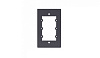Рамка Kramer Electronics [FRAME-1G/US(B)] типоразмер USA 1G (для трех модулей-вставок); цвет черный