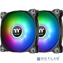 Pure Duo 12 ARGB Sync Radiator Fan 2 Pack/Fan/12025/PWM 500~1500RPM/18 LED/5V addressable/MB SYNC & hardware control/Balck Fan