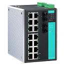 Управляемый коммутатор 14 x 10/100BaseTX, 2 x 100BaseFX (многомодовое оптоволокно), разъем ST
